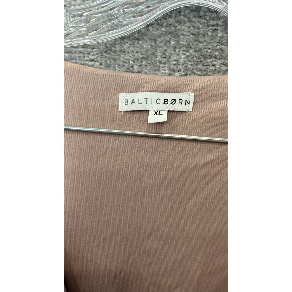 Baltic Born Maxi Dress Women XL Taupe Lydia Wrap Flutter Sleeve‎ Formal Wedding - Picture 3 of 7